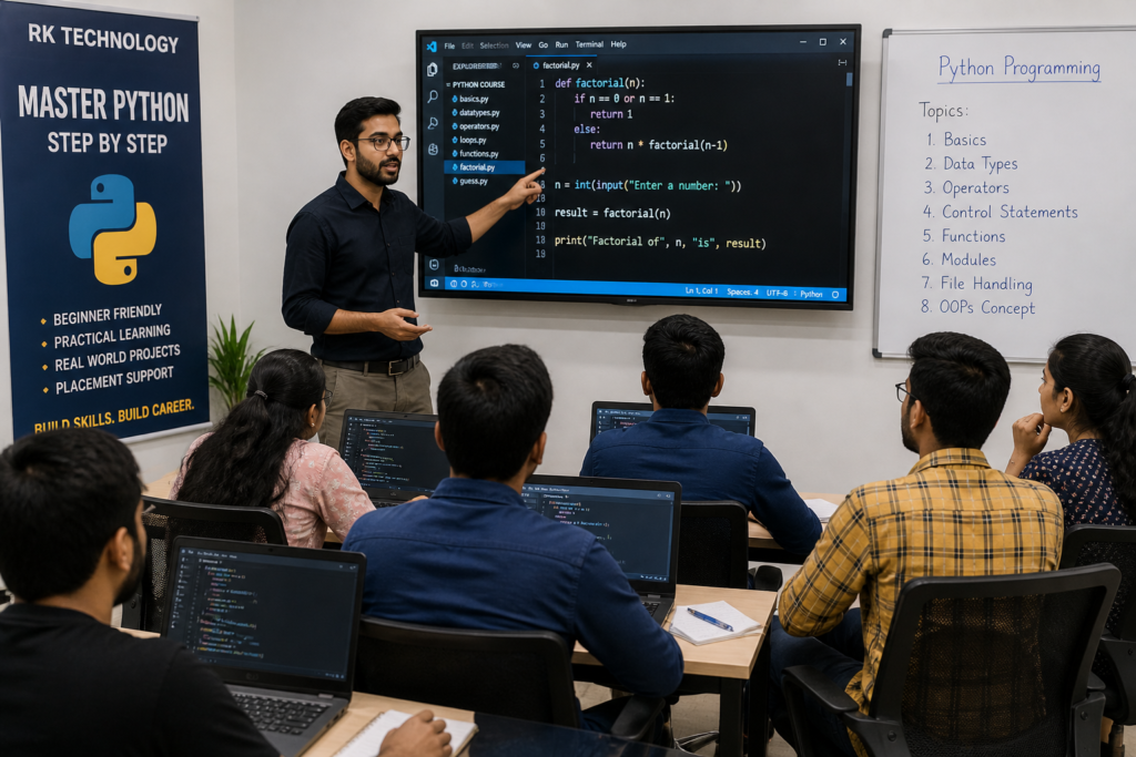 Python Coding Training for Beginners Online with Placements